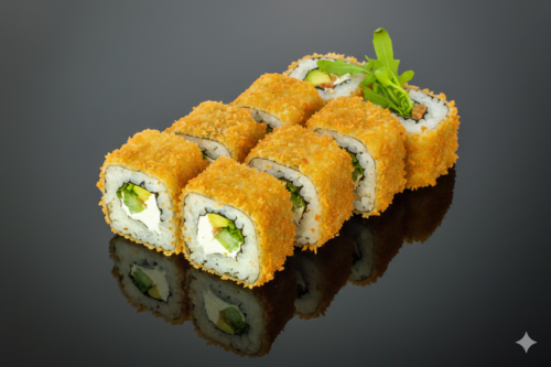 Crispy Rucola Roll Inside Out vegetarisch.