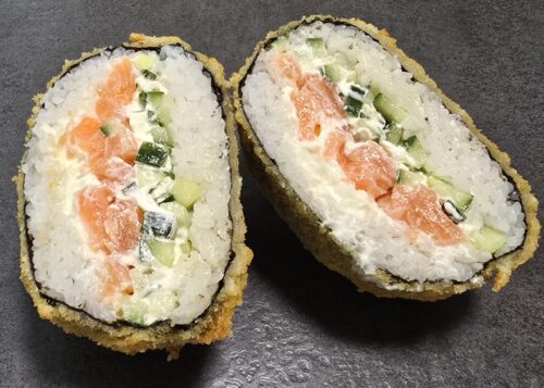 Crispy Philadelfia burger